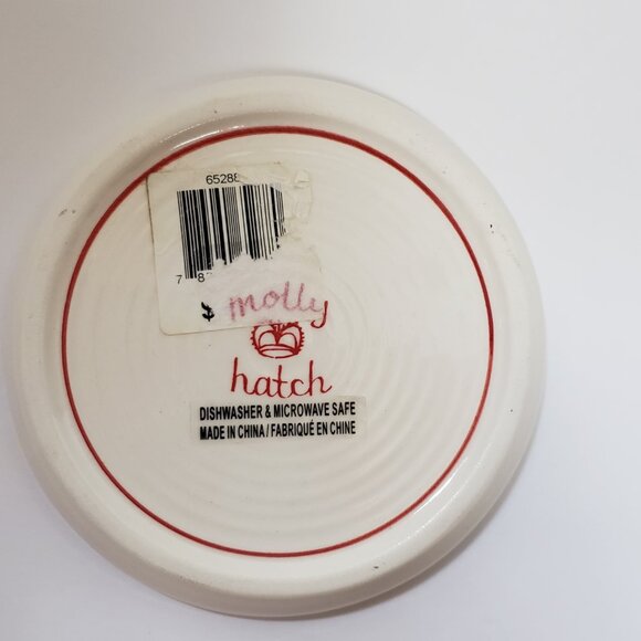 Molly Hatch Holiday Icon Plates Set/5 Appetizer Dessert 5" Anthropologie NWT - Picture 11 of 12